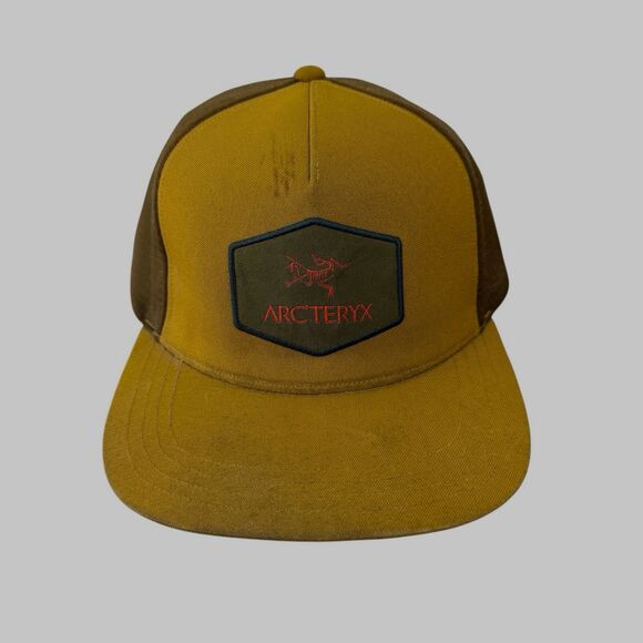 Arc'teryx Mesh Hexagonal Trucker Hat Lightweight Snapback Cap Mens READ - Picture 1 of 10
